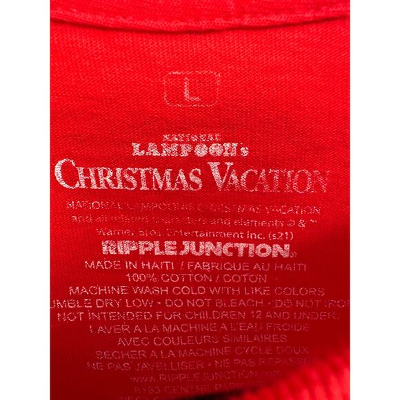 National Lampoons Christmas Vacation Shirt Mens Large Red Griswold Tree Holiday - Picture 2 of 5